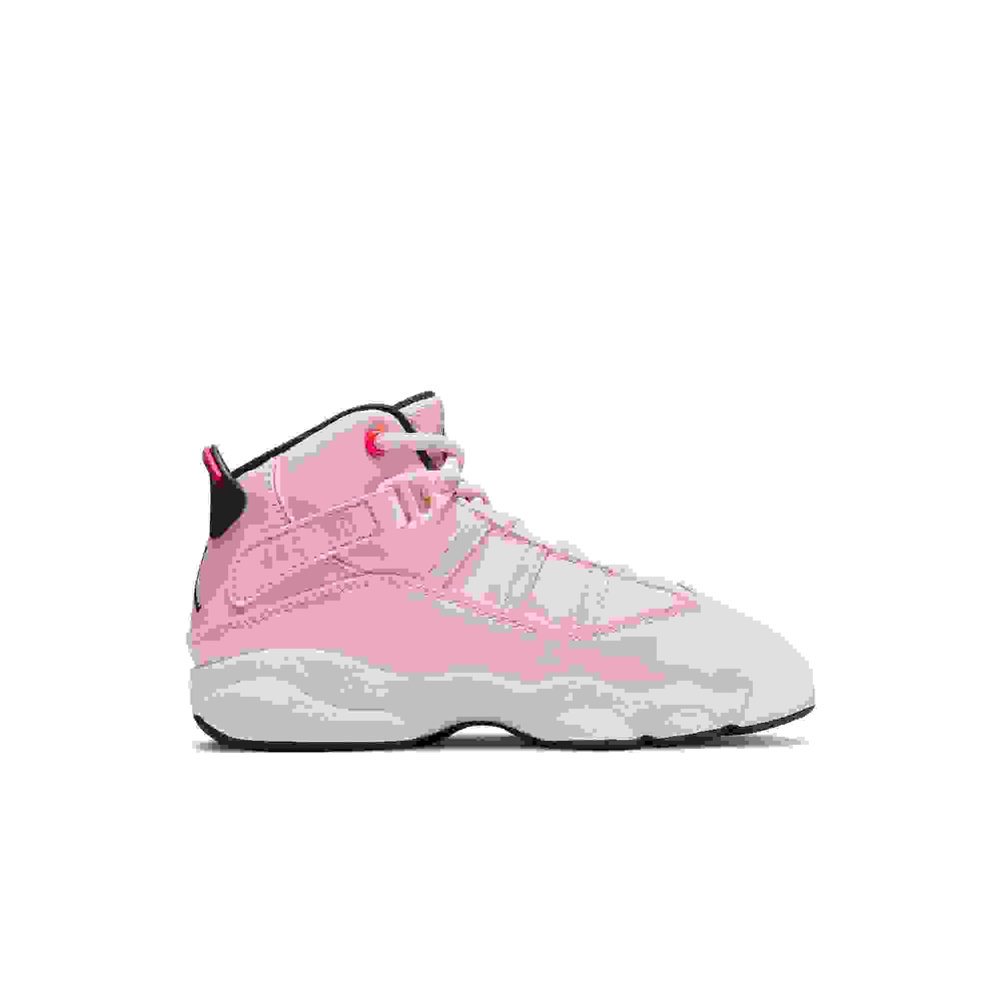 Jordan 6 Rings Preschool Girls' "Atmosphere/Infrared 23/Black/White" Shoe